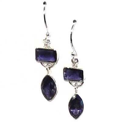 Iolite Dangle Earrings