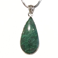 Sterling Silver Pendant- Chrysocolla