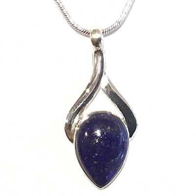 Sterling Silver Pendant- Lapis Lazuli