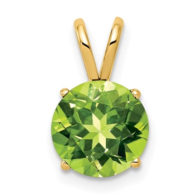 14k Pendant- Peridot