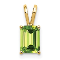 14k Pendant- Peridot