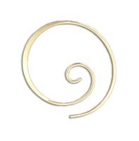 Light "Koru" Earrings- Gold Filled