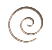 Light "Koru" Earring- Rose Gold Filled