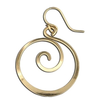 "Koru" Dangle Earring- Gold Filled