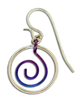 Gold Fill & Niobium "Zoru Circled" Earrings