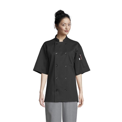 Uncommon Thread 0415-01 - South Beach Chef Coat Black