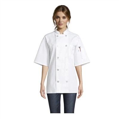 Uncommon Thread 0415-01 - South Beach Chef Coat Black