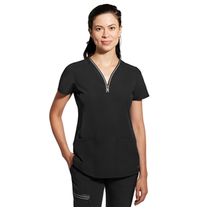 Healing Hands 2274 - Women's Sonia V-Neck Zip Scrub Top