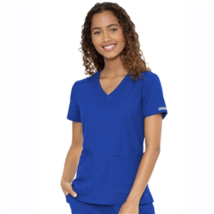 MedCouture 2411 - INSIGHT 3 Pocket V-Neck Top Scrub Top