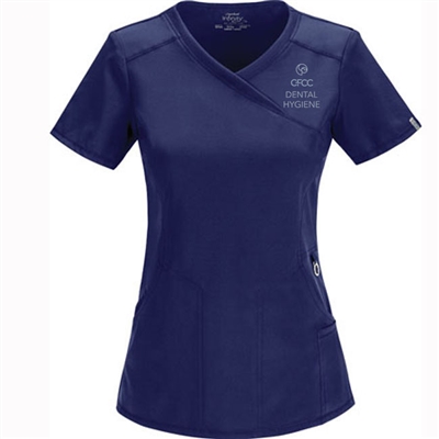 Cherokee 2625A - Infinity Women's Mock Wrap Scrub Top for CFCC Dental Hygiene