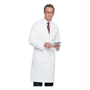 Landau 3138 - Men's Cloth-Knot Button Lab Coat