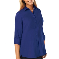 Blue Generation 6261 - Ladies Full Cut Super Blend Poplin Swing Shirt