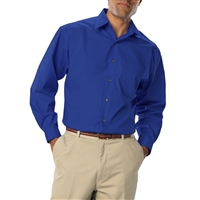 Blue Generation 7218 - Men's Easy Care Stretch Long Sleeve Poplin Shirt