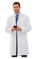 White Swan Meta 762 - 40" Men's Knot Button iPad Labcoat