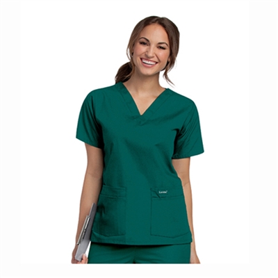 Landau 8219 - Women's 4-Pocket V-Neck Classic Fit Solid Scrub Top