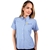 O - Blue Generation 6214S - Ladies' Short Sleeve Pocketless Oxford for White Oak