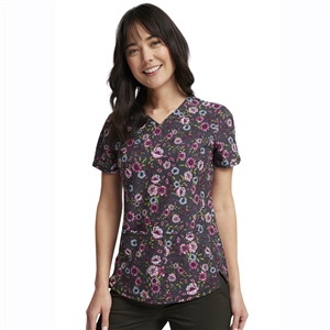 Cherokee CK703 -  Women's V-Neck Print Scrub Top