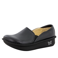 Alegria DEB-601 Black Nappa Leather Closed Heel Clog