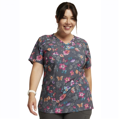 Dickies DK616 - Women's V-Neck Print Scrub Top