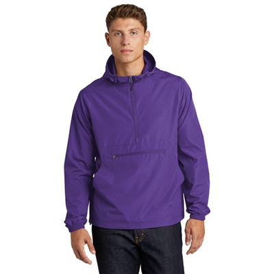 SanMar JST66 - Adult Sport-Tek Packable Anorak Jacket