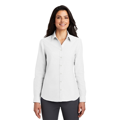 1A - L658 - Port Authority Long Sleeve Oxford Shirt - Ladies for WAYNE UNC Health Care