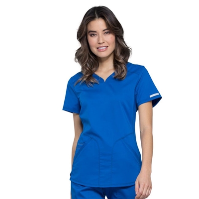 Cherokee WW601 - Revolution Women's V-Neck Solid Scrub Top