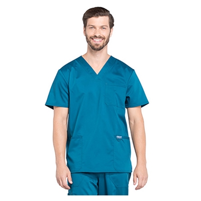 Cherokee WW670 - Revolution Men's V-Neck Utility Solid Scrub Top