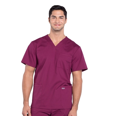 Cherokee Professional WW695 - Men's V-Neck Utility Solid Scrub Top