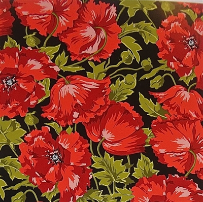 Henry Glass Poppy Patio Patt 6083 Col 89