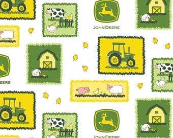 John Deere Farm Scene Patches 16186