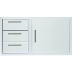 BLAZE 39" Access Door & Triple Drawer Combo (BLZ-DDC-39-R-LTSC)