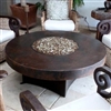 ORIFLAMME Somber Hammered Copper 48" Round Fire Table