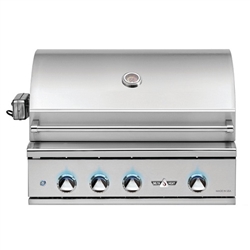 DELTA HEAT 32" Grill with 3 SS Burners and Rotisserie (DHBQ32R-D)