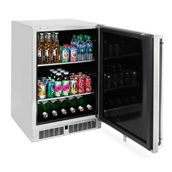 LYNX 24" Outdoor Stainless Refrigerator w/Keg Option RIGHT HINGE (LN24BFR-1)