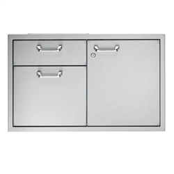 LYNX Classic 36" Storage Door and Double Drawer Combination Unit (LSA36)