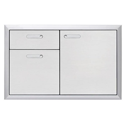 LYNX Ventana 36" Storage Door and Double Drawer Combination Unit (LSA36-4)