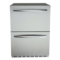 RCS Stainless Two-Drawer Refrigerator (REFR4â€‹)