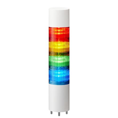LR6-402WJBW-RYGB - 60mm Signal Tower with Red, Amber, Green, Blue LED