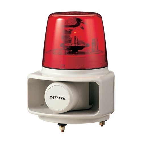 RT-24E-R+FC015 - Red Revolving Light with Alarm