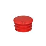 CAP FOR 28mm PIPE, RED COLOR
