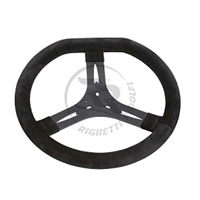 SUEDE STEERING WHEEL DIAMETER 340mm FLAT TOP