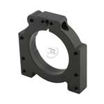 ALUMINUM  HOUSING  FOR  40/50mm  AXLE BEARING (D.80mm) BLACK ANODIZED, WITH SCREW
