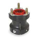 ALUMINUM REAR HUB 40mm x 77mm LONG, BLACK