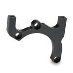 ALUMINUM BRAKE CALIPER SUPPORT SPEED, BLACK ANODIZED