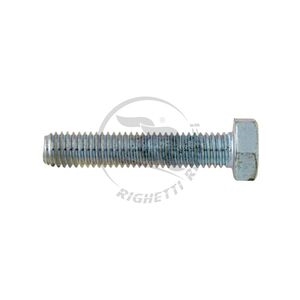 Hexagonal Head Screw M6x45 White