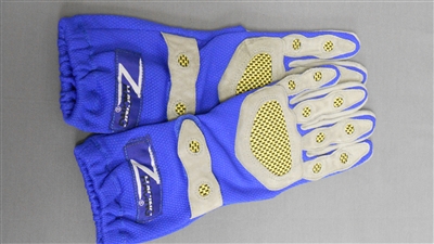 Z Racing Deluxe Gloves Blue/Grey