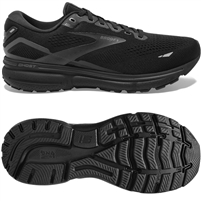 Brooks Ghost 15 Women's Road Running Shoe. (Black/Black/Ebony)