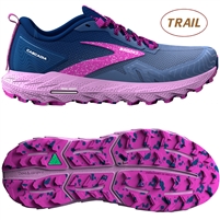 Brooks Cascadia 17 Women's Trail Running Shoe. (Navy/Purple/Violet)