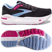 Brooks Ghost Max Women's Road Running Shoe. (Ebony/Open Air/Lilac Rose)