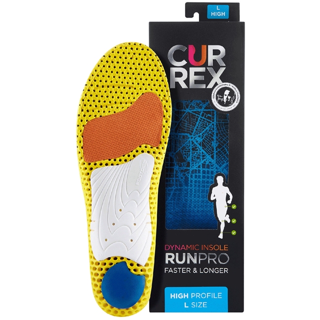 Currex RunPro Dynamic High Arch Insoles for Running.
